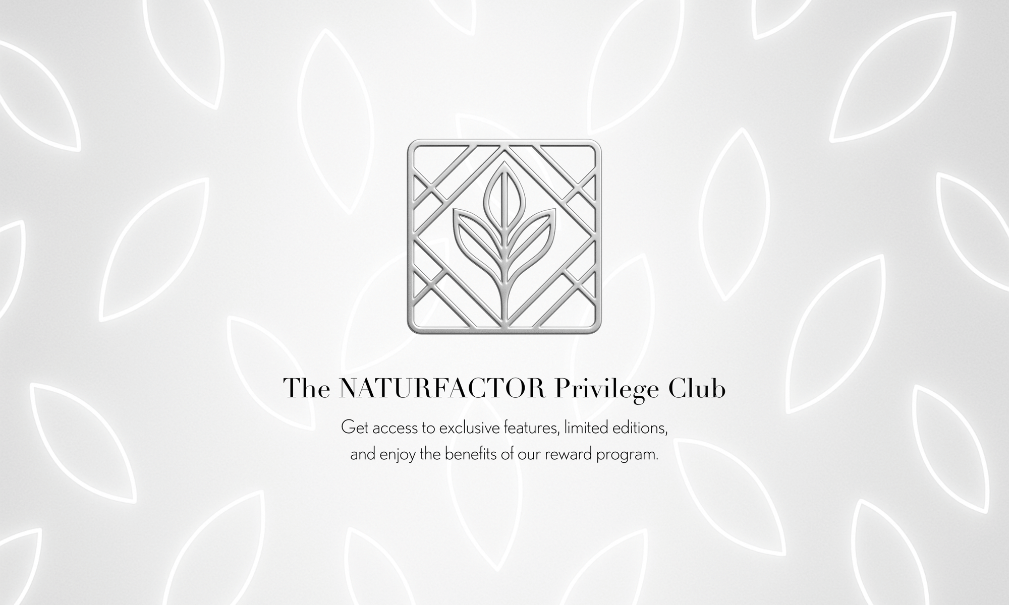 Naturfactor Privilege Club Banner Desktop