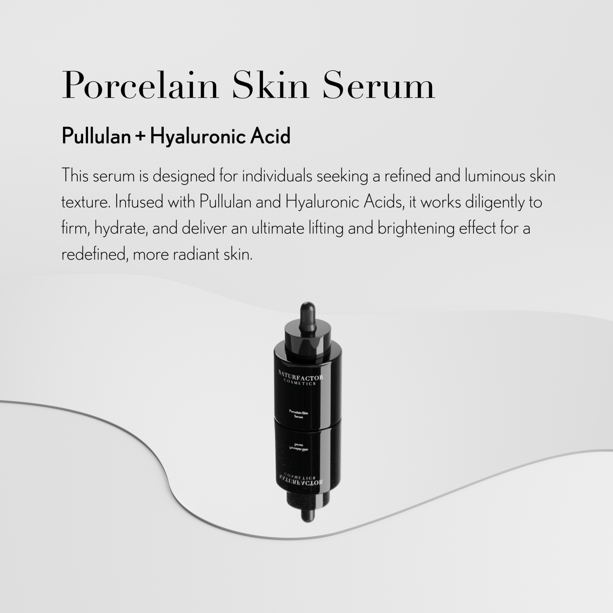 Porcelain Skin Serum - Porcelain Skin Serum Effects - Naturfactor® Cosmetics