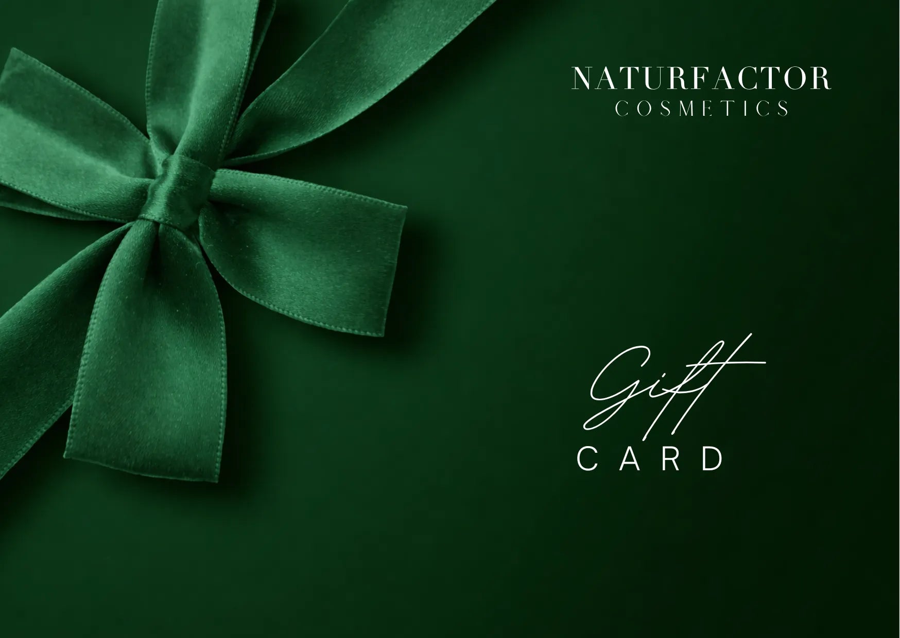NATURFACTOR Gift Card Green