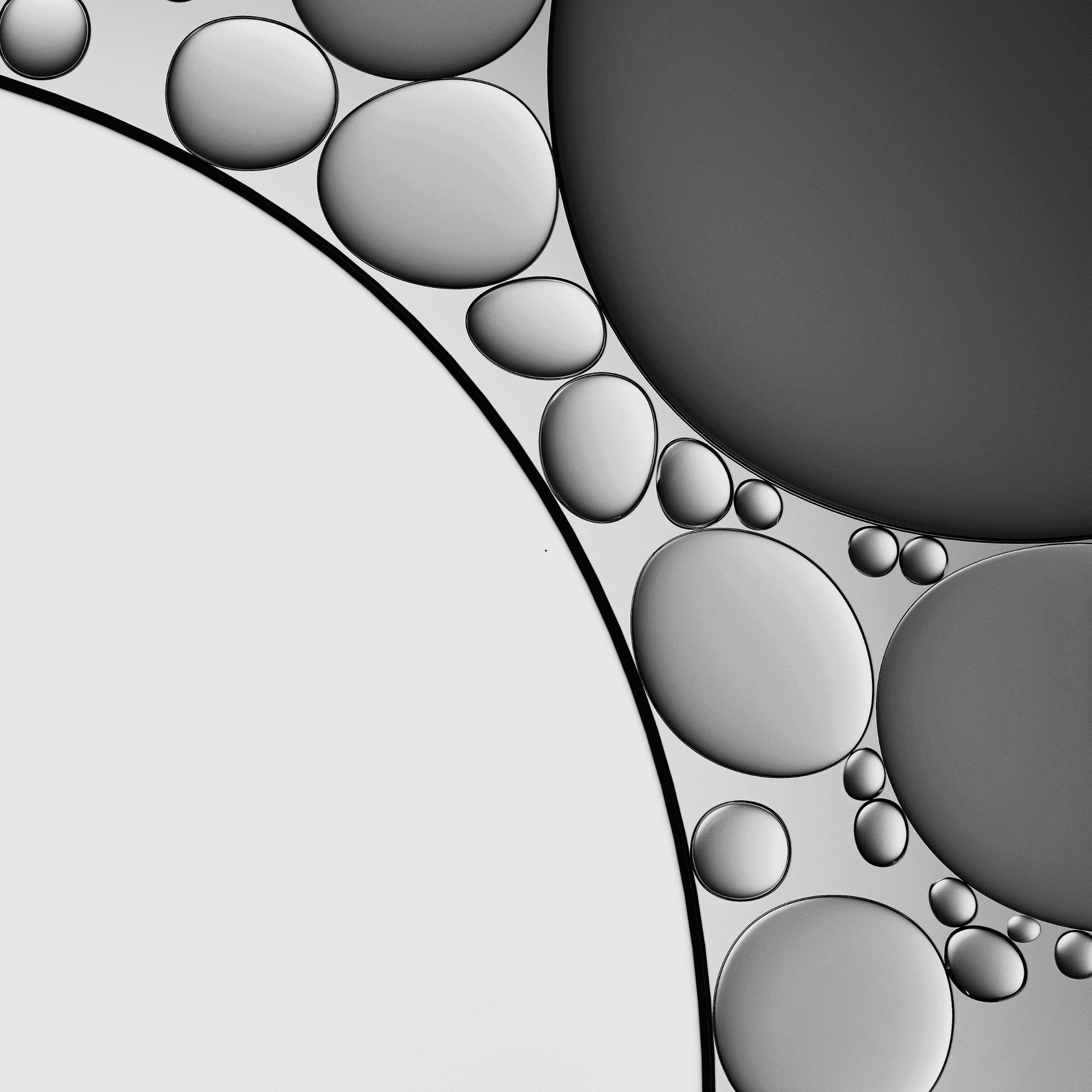 Grey Liquid under Microscope
