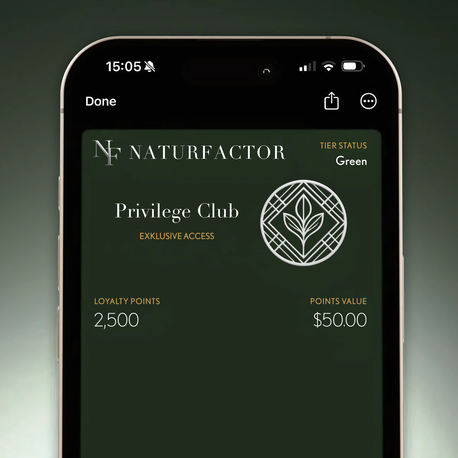 Privilege Club Green Member Card